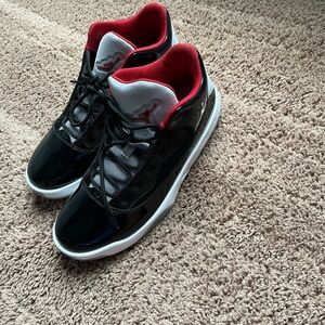 Jordan Black and Red Retro Sneakers